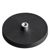 Magneet met rubbercoating met draadbus zwart  | 66 mm | M5 