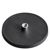 Magneet met rubbercoating met draadbus zwart  | 88 mm | M8 