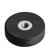 Magneet met rubbercoating met inwendige schroefdraad zwart  | 22 mm