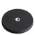 Magneet met rubbercoating met inwendige schroefdraad zwart  | 66 mm