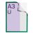 Magneetframe A3, magnetisch groen 