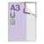 Magneetframe A3 Window Frame zilver 
