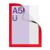 Magneetframe A5, magnetisch rood 