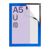 Magneetframe A5, zelfklevend blauw  | volledig zelfklevend 