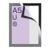 Magneetframe A5, zelfklevend zilver  | randklevend (best price) 