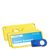Naambadges TEAM magnetisch 75 x 27 mm  | geel 