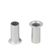 Klikoogjes 11,5 mm, 80 - 100 vel, zilver 14 mm