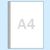Showtassen, A4 55 µm | Inhangstrook: wit versterkt, met 11-gaats perforatie