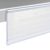 Scanrail DBR, zelfklevend, met grijprand 39 mm | 1000 mm | transparant  | zelfklevend (standaard tape) 