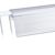 Prijsrail/scanrail KE voor draadmanden 1250 mm | transparant 
