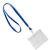 Badges met draagband blauw  | A7  | dwars/liggend formaat 