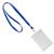 Badges met draagband blauw  | A7  | staand formaat 