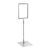 Posterframe met voet en houder (set) A5 null | null | onderstel: grijs