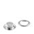 Roestvrijstalen zeilringen, zelftappend, messing Ronde zeilringen #1 (⌀ 8mm)  | zilver 