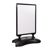 Stoepbord A1 STORM-STOP Lite met watertank, windbestendig, profiel 32 mm,  ronde hoeken zwart 