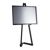 Mobiele ezel van aluminium met inklapbaar frame  zwart  | 1000 mm | A2 420 x 594 mm 