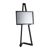 Mobiele ezel van aluminium met inklapbaar frame  zwart  | 1000 mm | A3 297 x 420 mm 