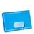Pashouder van hard plastic met uitsparing blauw  | uitsparing 