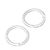 Karabijnhaak, rond, 38 mm, aluminium, zilver null