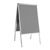 Stoepbord/posterbord, A1 indoor, in verstek zilver  | rond 