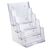Brochurehouder voor aan de muur of als staande houder, polystyreen, transparant PTXC 4 x A5 