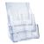 Brochurehouder voor aan de muur of als staande houder, polystyreen, transparant PTXC 3 x A4 + 1/3 A4 