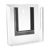 Folderhouder wand, magnetisch, polystyreen, transparant PTXI, 1 x A5 