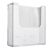 Folderhouder wand, extra diep, polystyreen, transparant PTXH, 1 x A4 