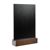 Tafelstandaard krijtbord zwart|donkerbruin  | A5 - 148 x 210 mm 