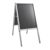 Stoepbord A2 AIR-STOP, 25 mm profiel zilver  | in verstek 