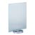 T-standaard A4, draaibaar, met acryl in glaslook en voet A4 