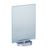 T-standaard A5, draaibaar, met acryl in glaslook en voet A5 