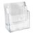 Brochurehouder voor aan de muur of als staande houder, polystyreen, transparant PTXC 2 x A4 
