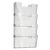 Wandfolderhouder, polystyreen, transparant PTXK A4  | liggend formaat  | 4 vak 