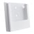 Wandfolderhouder, polystyreen, transparant PTXD, 1 x A5  | wit 