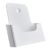 Brochurehouder voor aan de muur of als staande houder, polystyreen, transparant PTXD 1 x A5  | wit 
