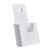 Brochurehouder voor aan de muur of als staande houder, polystyreen, transparant PTXD 1 x 1/3 A4  | wit 
