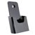Brochurehouder voor aan de muur of als staande houder, polystyreen, transparant PTXD 1 x 1/3 A4  | zwart 
