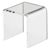 U-standaard acryl, transparant 50 x 50 x 50 mm