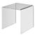 U-standaard acryl, transparant 150 x 150 x 150 mm 