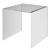 U-standaard acryl, transparant 200 x 200 x 200 mm 