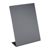 L-standaard krijtbord, zwart A5 - 148 x 210 mm  | staand formaat 