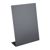 L-standaard krijtbord, zwart A4 - 210 x 297 mm  | staand formaat 