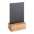 Tafelstandaard krijtbord zwart|bruin  | 100 x 70 mm 