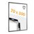 Brandwerende kliklijsten 70 x 100 met B1-certificering met PET voorblad  | zwart 