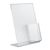 L-standaard met extra vak PREMIUM, acryl A4 + 1/3 A4  | staand formaat 