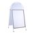 Stalen stoepbord A1 STEEL-STOP met topbord  | wit 