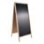 Stoepbord hout WOOD-STOP Lite XL, 64 x 136 cm houtlook licht 