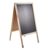 Stoepbord hout, WOOD-STOP Lite L, 53 x 80 krijtbord houtlook licht 