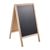 Stoepbord hout, WOOD-STOP Lite S, 44 x 66 krijtbord, naturel houtlook licht 